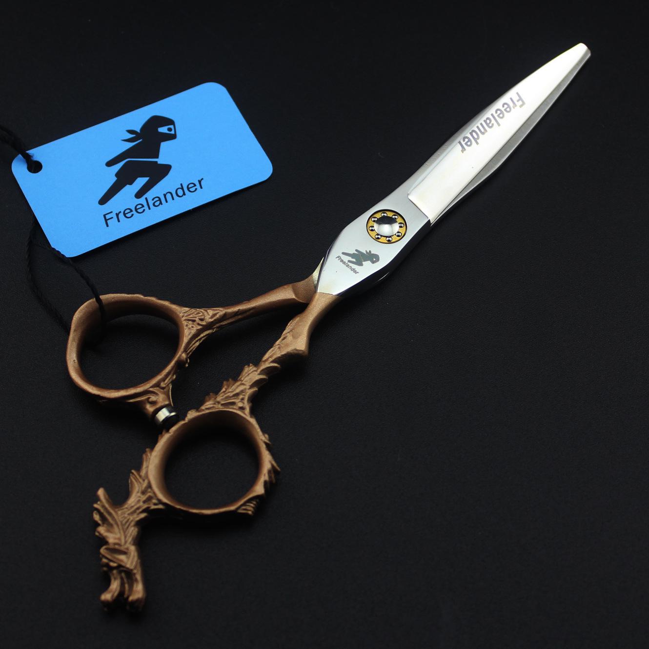 6.0 Gold Dragon Handle Hairdressing Scissors - Straight & Thinning Shears