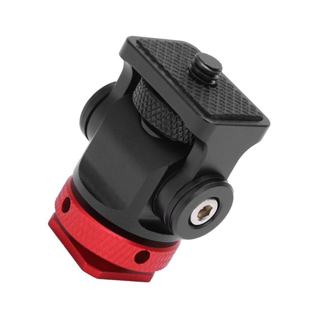 Mini Aluminum Alloy Ball Head Tripod Cold Shoe Adapter 1 4 Inch Screw for SLR CameraRed