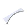 Steel Shot Put Toe Board with Wooden Pine Crescent for Track and Field Throwing Circle
