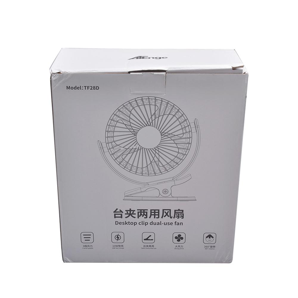 5 Inch Portable Electric Fan USB Rechargeable 5000mAh Wireless Mini Cooling Clip Desktop Fans Air Cooler for Camping Room Home