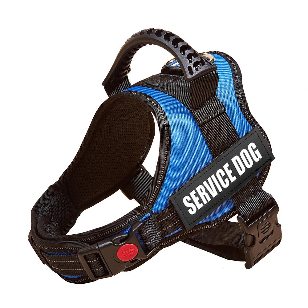 Reflective Dog Harness Vest Patch ID Customized NO PULL Breathable Adjustable Pet Harness For Dog Outdoor Walking Dog Supplies