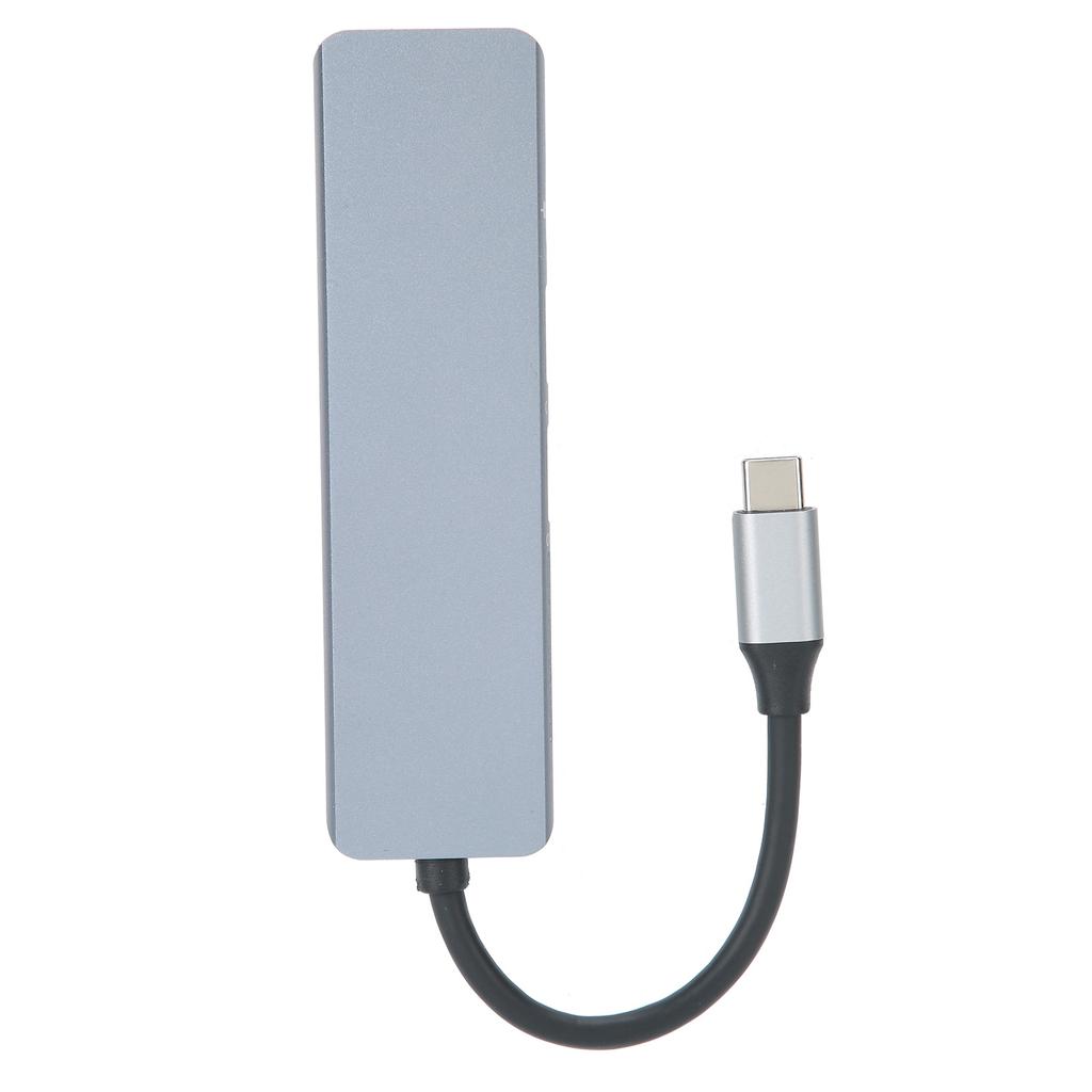 6In1 TypeC Hub Adapter TypeC to HDMI Docking Station Adapter Computer Accessory