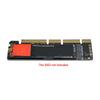 CableCC NGFF NVMe SSD to Express 16X X4 Adapter not M-KEY M.2 PCI-E 3.0 (Bracket included)