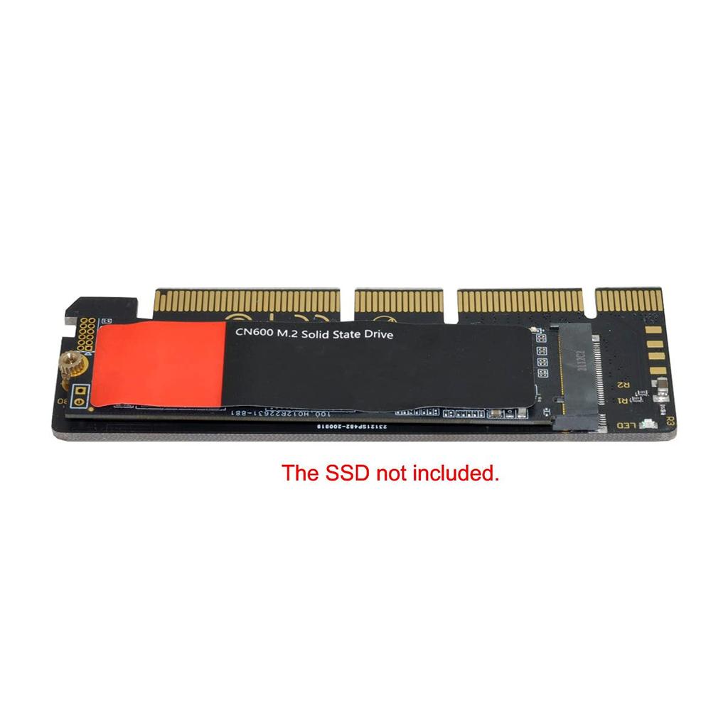 CableCC NGFF NVMe SSD to Express 16X X4 Adapter not M-KEY M.2 PCI-E 3.0 (Bracket included)