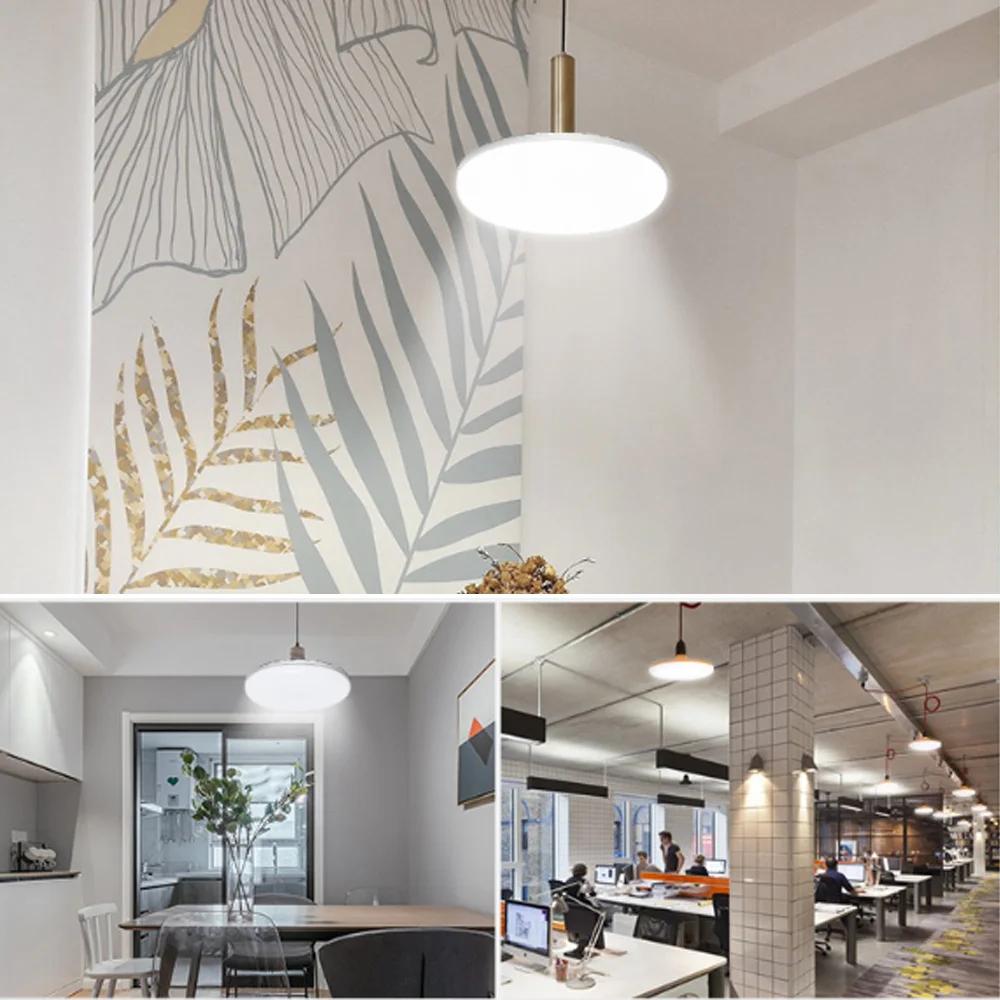 Ceiling Lamp Garage Light LED Bulb AC 220v E27 Base Household Energy Saving Lamp 15W Indoor Lighting Flying Saucer Light