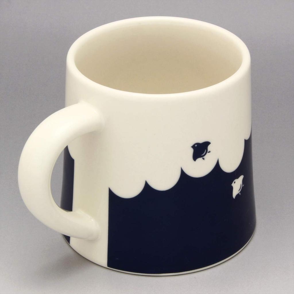Casual Life Mino Ware Fuji Mug with Sakura Design (Kakuni) Mt. (K131021)