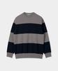 BIRBANTE Soft Washable Round Knit - Charcoal Stripe
