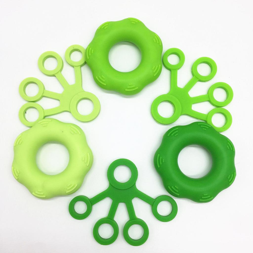 In-Stock Silicone Finger Resistance Band Hand Exerciser and Rehabilitation Trainer
