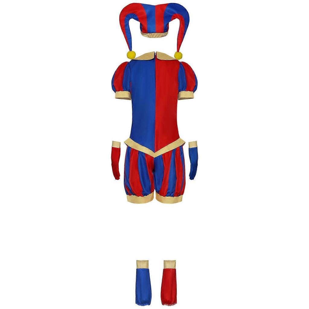 Niesamowity Cyfrowy Cyrk Kombinezon Cosplayowy Pomni Clown Strój do Odgrywania Ról Unisex