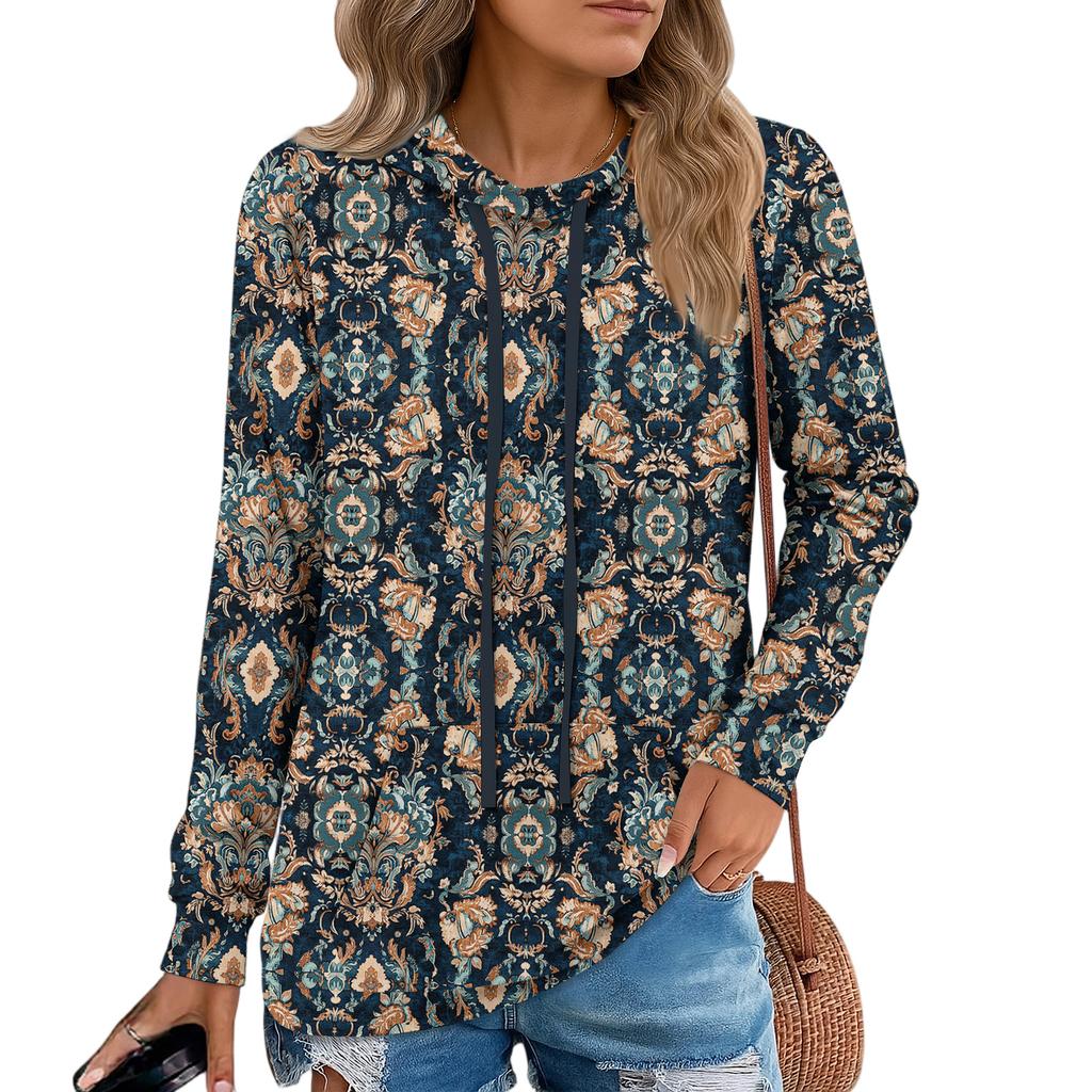 Damen Pullover Hoodies Teenager Mädchen Mode Kapuzensweatshirt Damen Herbst Tunika Top