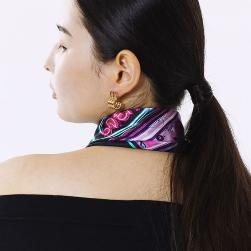 ONSZ Neon Jukebox Silk Scarf