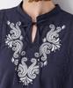 Petit Honfleur Embroidered Tunic White Blouse, Women's, 523265,