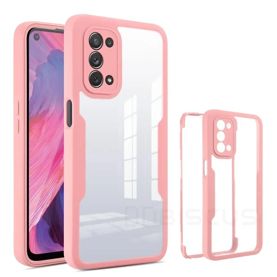 3IN1 360° Full Protection Case For OPPO RENO 13 13Pro 13F 12/FS 4G 5G A3 A3X A40/M A60 A96 A76 A36 4G 5G Acrylic+TPU Phone Cover