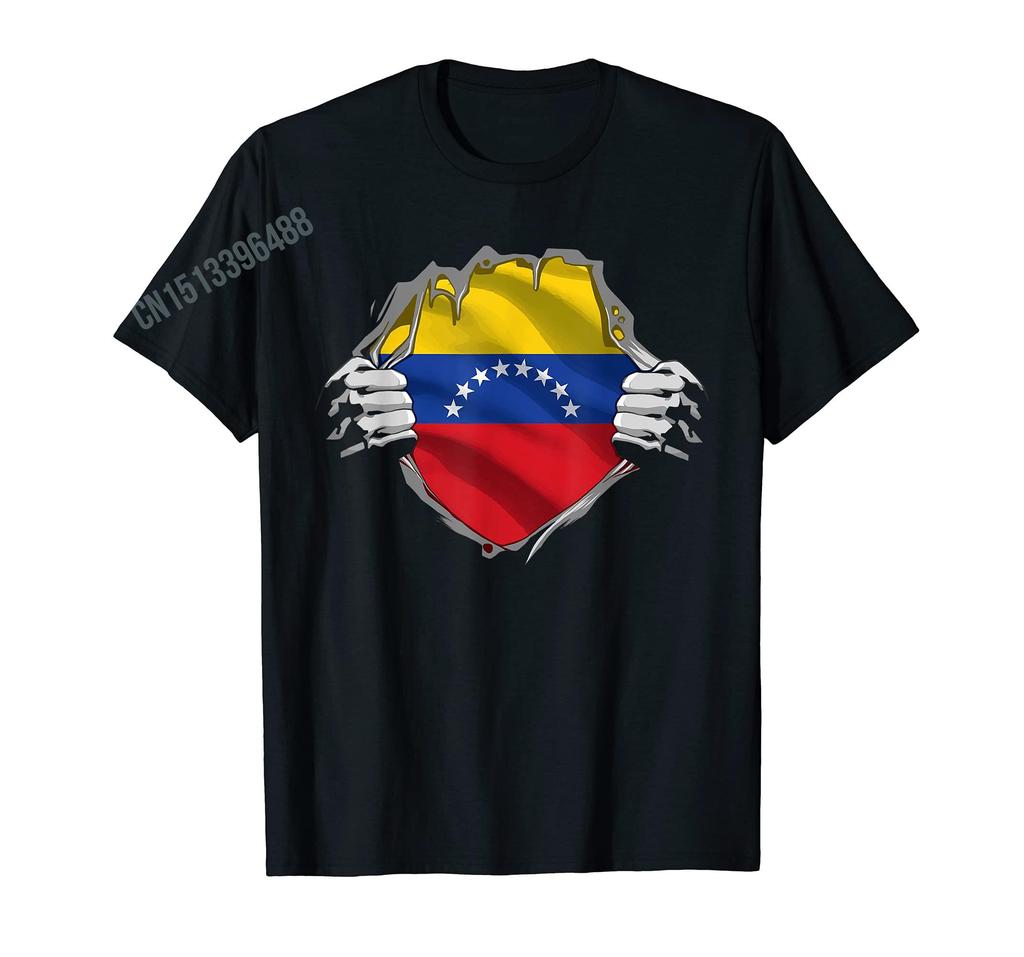 ZX More Design Venezuelan Map And Flag Distressed Venezuela  TShirt For Men Women T Shirt Tops Cotton Tees