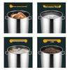 Jingjing Rishang Commercial Stainless Steel Stock Pot with Lid
