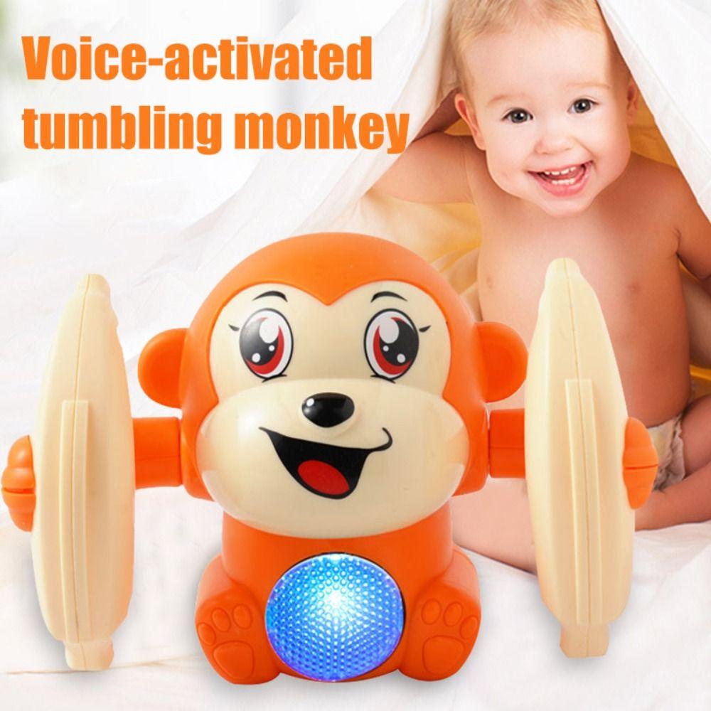 Baby Rolling Monkey Toy Tumbling Monkeys Game Voice-activated Tumbling Monkey Electric Baby Toys