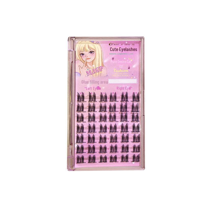 Menglash Pure Desire Cat Elf False Eyelashes - Natural Style Single Cluster