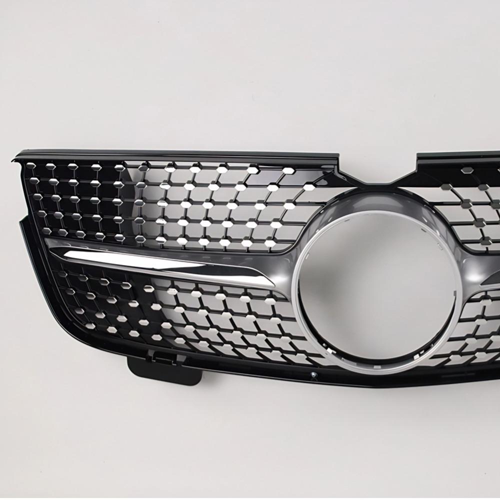 Pentru Mercedes GL X164 2007-2009 GL320 GL350 GL450 GL550 GL500 Grilă Frontală Stil Diamant Negru Sport Mesh Îmbunătățire Înlocuire
