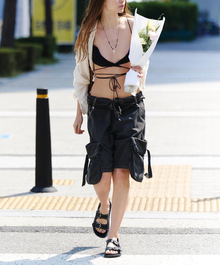 Khiho Trinity Buckle Sandals Black