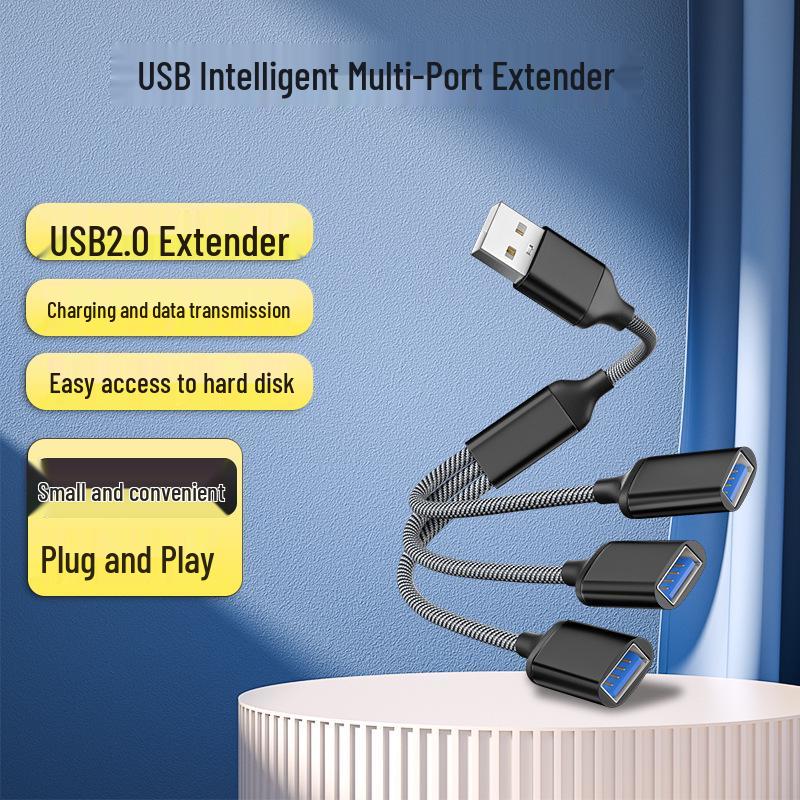 Type-C Portable USB Hub: Docking Station, Flash Drive, Mouse Extension, Cord Splitter, Multi-Port Expander.