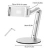 Height Angle Adjustable Tablets Phone Holder Aluminum Desktop Stand For Office Gaming