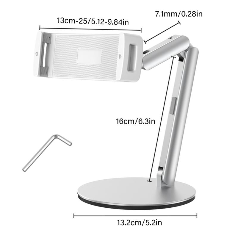 Height Angle Adjustable Tablets Phone Holder Aluminum Desktop Stand For Office Gaming
