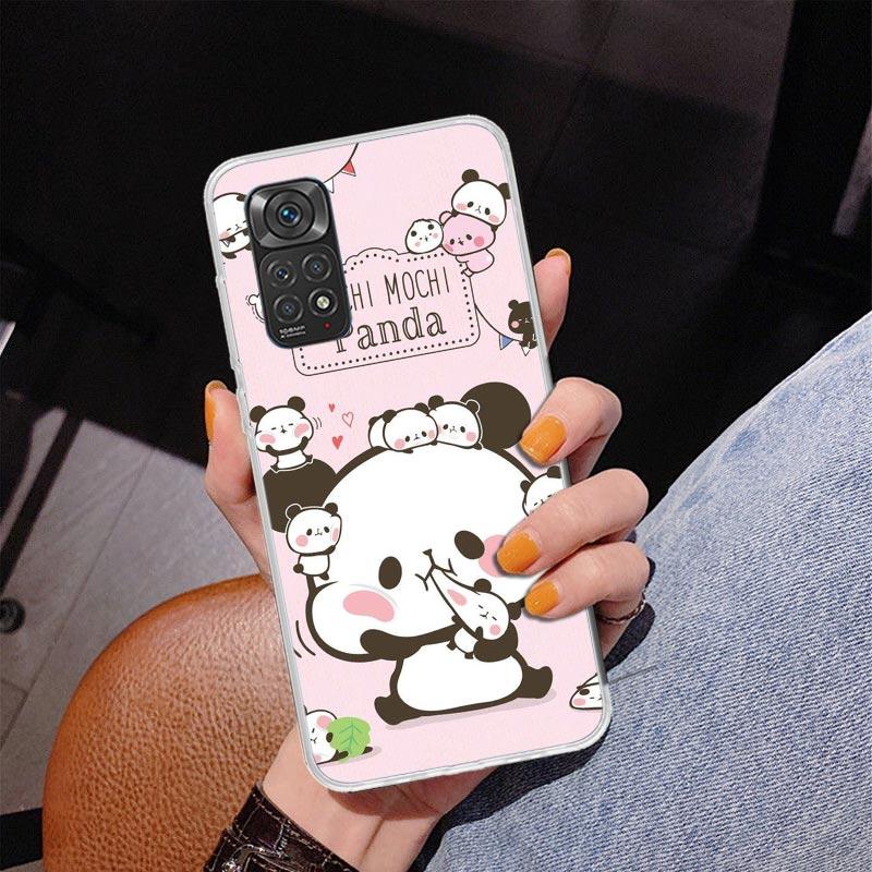 Cartoon Cute Panda Bear Phnoe Case for Phnoe Case for Xiaomi Redmi Note 15 14 14S 13 Pro Plus 12 12S 11S 11E 10S 10 11T 5G Uniqu