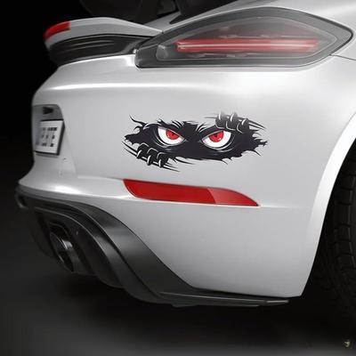 Funny Monster Sticker Waterproof 3D Vinyl Self Adhesive Funny Anime Cute Auto Peeking Monster Car Stickers