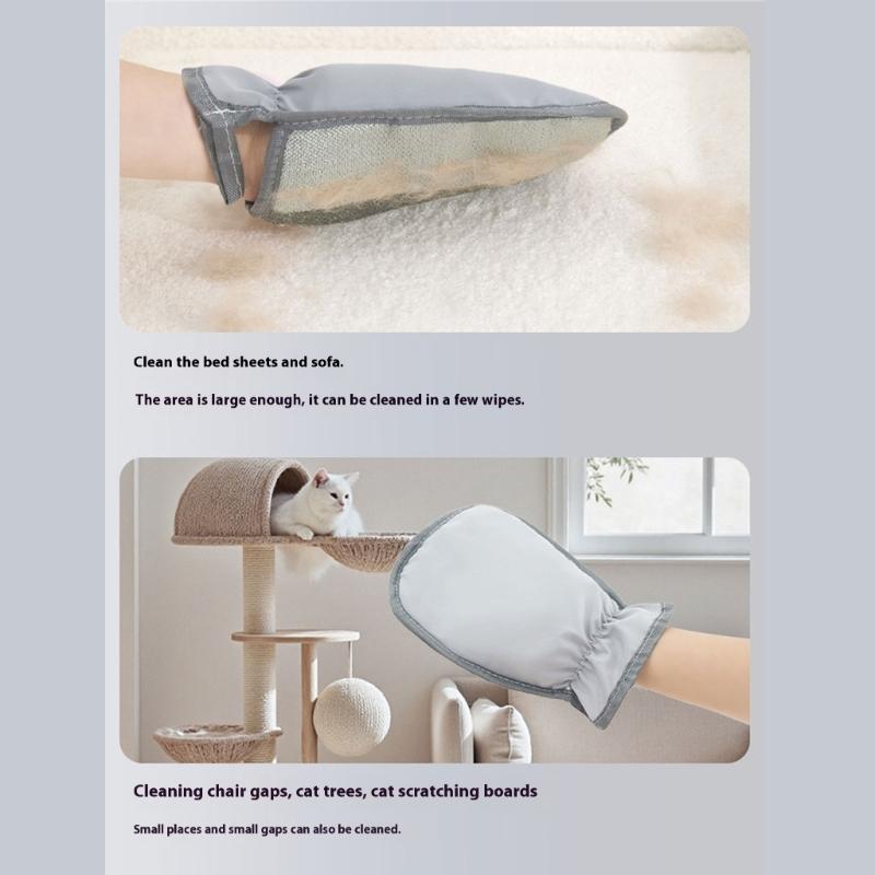Pet Hair Removal Glove Static Grooming Tool For Cats Dog Massage Brush Washable Reusable Furs Cleaning Accessory