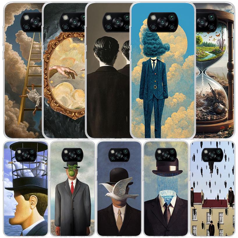 Rene Magritte Art Soft Cover for Xiaomi Poco F7 Ultra X7 X6 X5 Pro M7 Phone Case Redmi 15 15C 13 13C 12 12C 10 10C Print Shell P