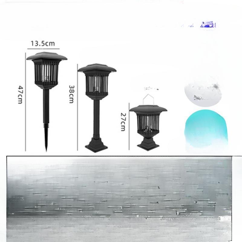 

Солнечная москитная лампа для улицы, балкона, бытовая, непромокаемая, убийца комаров, уличная садовая ловушка для комаров, средство от насекомых 3set