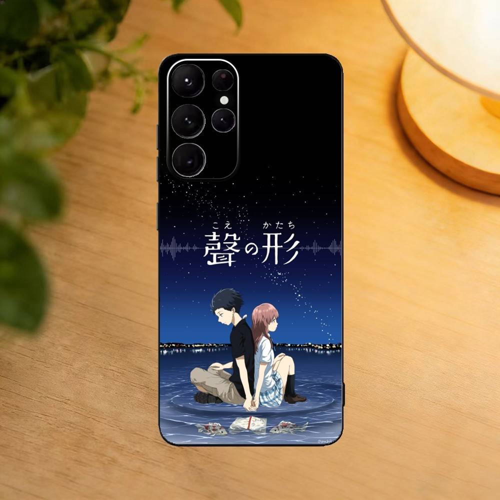 A Silent Voice Shoya Nishimiya Phone Case For Samsung S25,24,23,22,30,21,10,9,Ultra,Plus,Lite Soft Black Case