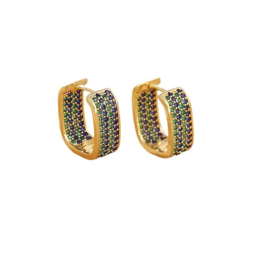 High-End Light Luxury Zircon Ear Cuffs: Eco-Friendly Fashion Earrings for Women