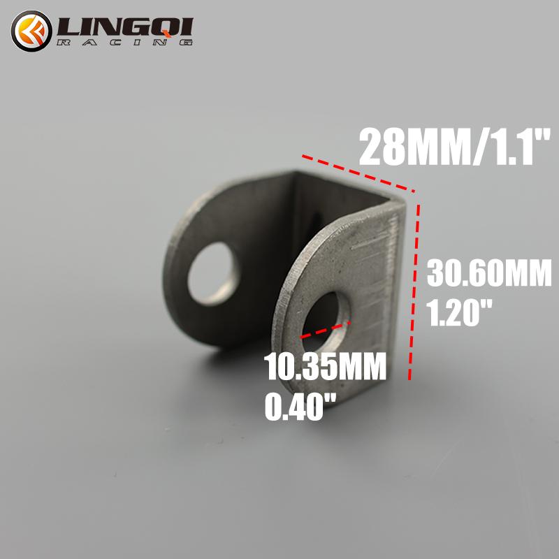 

LESQUE Shock Absorber Flat Fork Bracket U-Shaped Fixed Supporting Seat For Motorcycle ATV Dirt Pit Bike Go Kart UTV Buggy 10-SR