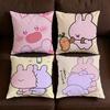 Cushion Cute Cover Soft Case Cartoon Asamimichan Sofa Living Bunny Room Home Comfortable Office Decor Protective Pillow Covers