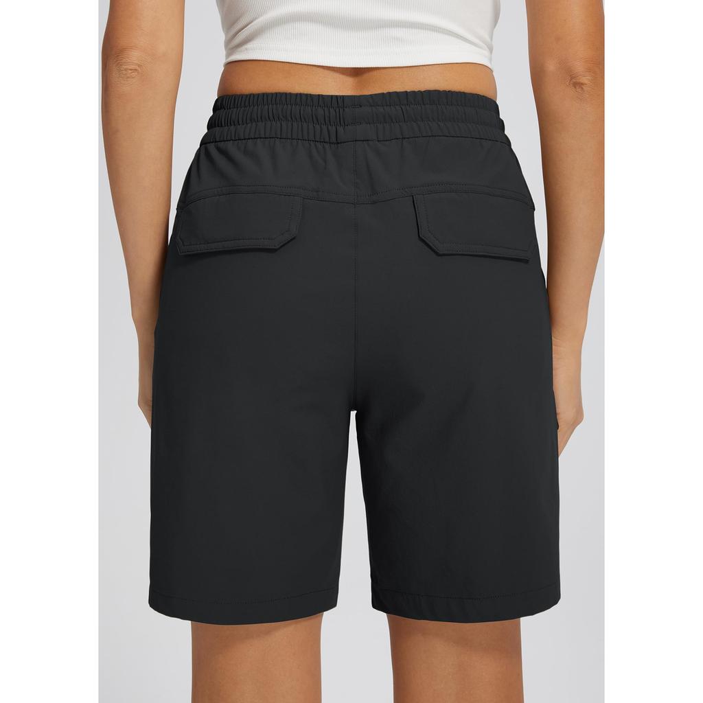 Sommershorts für Damen, lässig, hohe Taille, weiter Beinschnitt