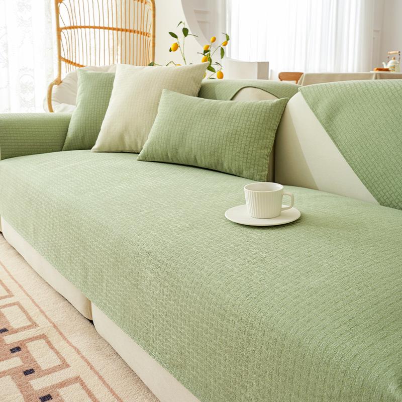 

Универсальная нескользящая подушка на диван, чехол из шенилла для четырех сезонов, скандинавская современная простая накидка, подушка на сиденье 70*70cm