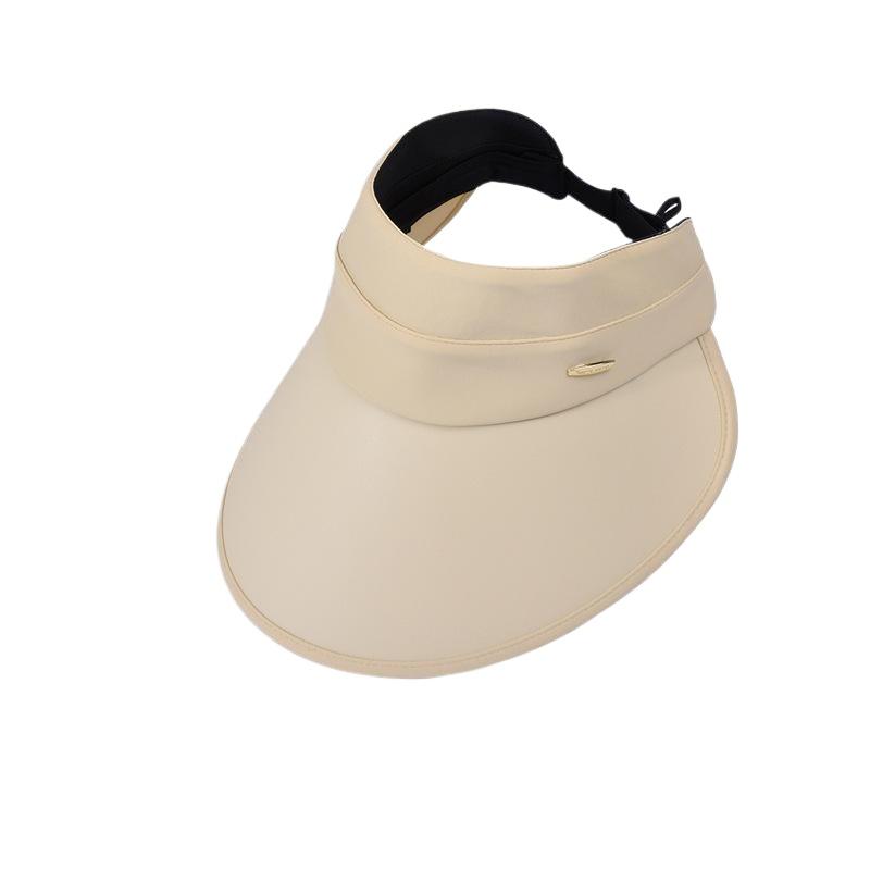 Summer vinyl large brim sunshade sunscreen hat children's outdoor fashion versatile Korean version foldable empty top sun hat