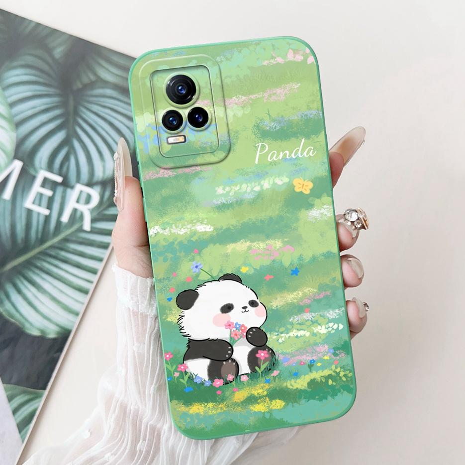 For Vivo V21e 4G Case V2061 New Fashion Candy Painted Cover Shockproof Phone Case For Vivo V21 V 21 E VivoV21e Soft Fundas Coque