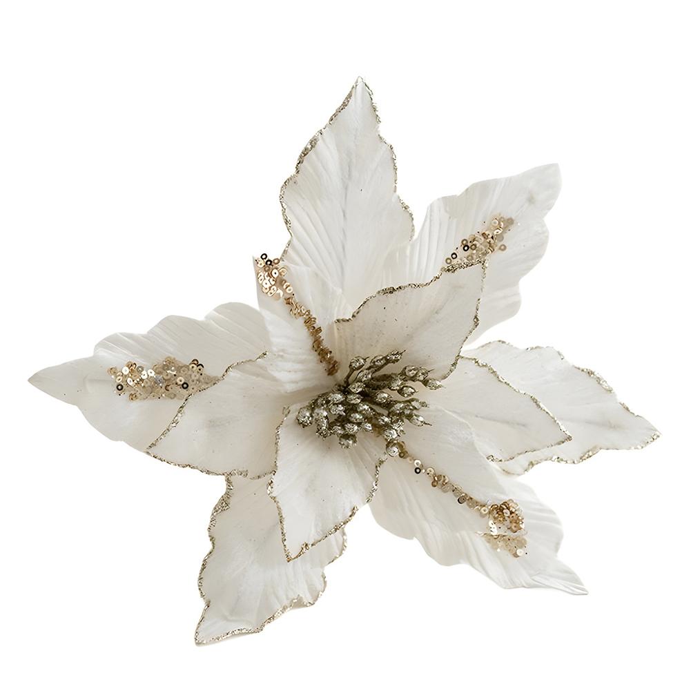 Christmas Flower Christmas Tree Decoration Sequin Flannel Decoration Adjustable