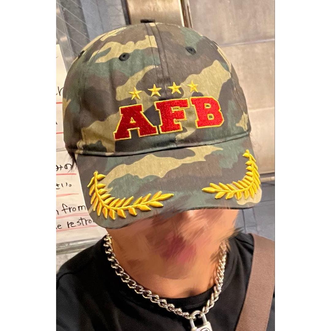 Used Camouflage AFB Embroidery Cap
