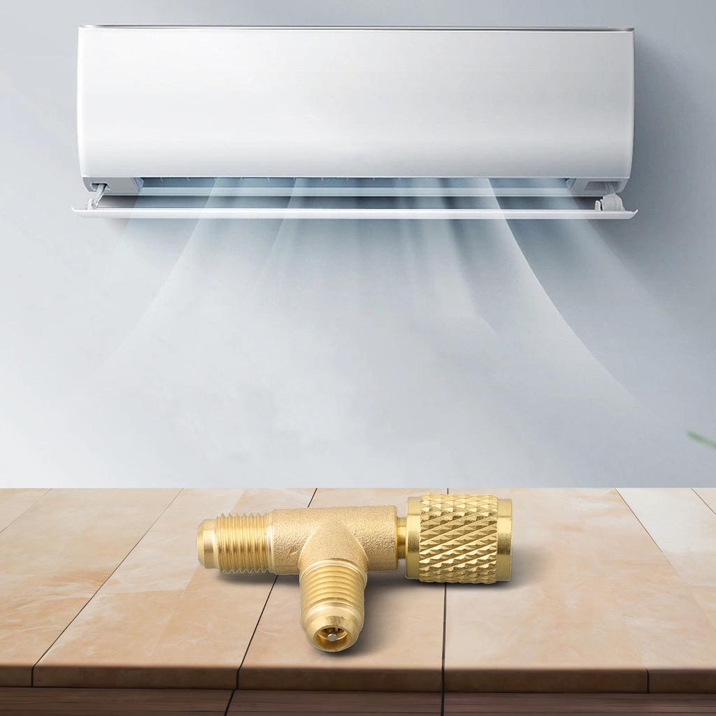 T-Adapter Quick Connector Wear-resistant Easy To Operate 1/4in SAE Interface 3-way Transfer Interface Brand New