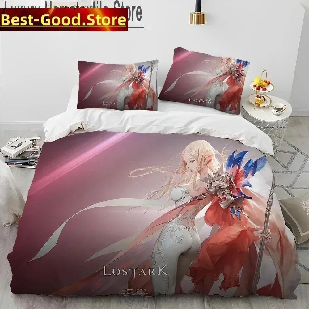 3D Print Lost Ark Game Bedding Set Printed Bed Set With Pillowcase Bed Duvet Cover Soft Queen King Size Bedclothes Home