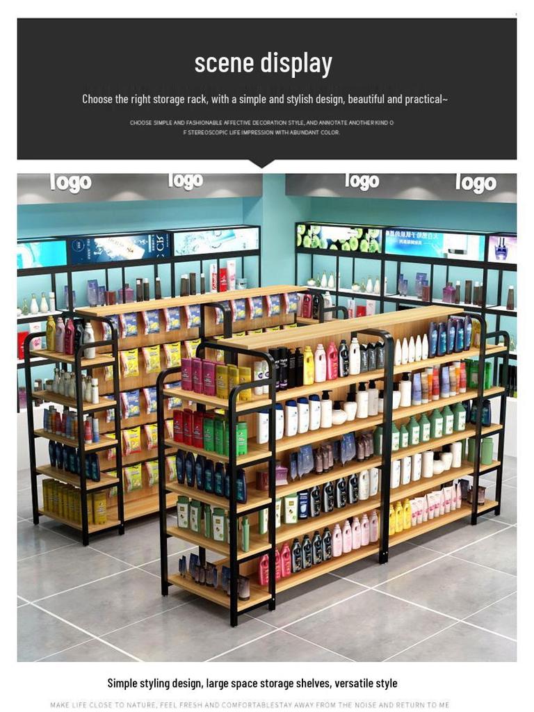 Versatile Multi-Layer Snack Display Rack for Supermarkets and Convenience Stores