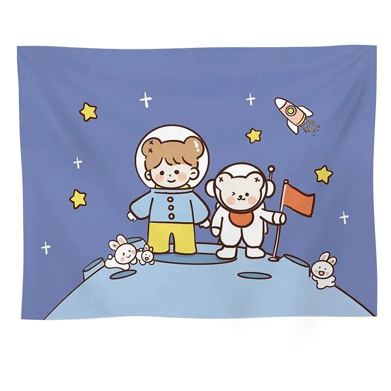 Мультфильм Анимация Фон Ткань Украшения Стены Дома Гобелен Офис Гостиная Гобелен 100x75cm — фото 11