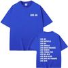 Love Jul 2025 Merch Tshirts Unisex Wounisex Fashion Rap Pop Music Short Sleeve Tshirt Unisexs Hip Hop Oversized T Streetwear Black