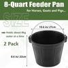 Rubber Feeder Bucket Dog Bowl Portable, Multipurpose, Horse Feed Stall Feeding and