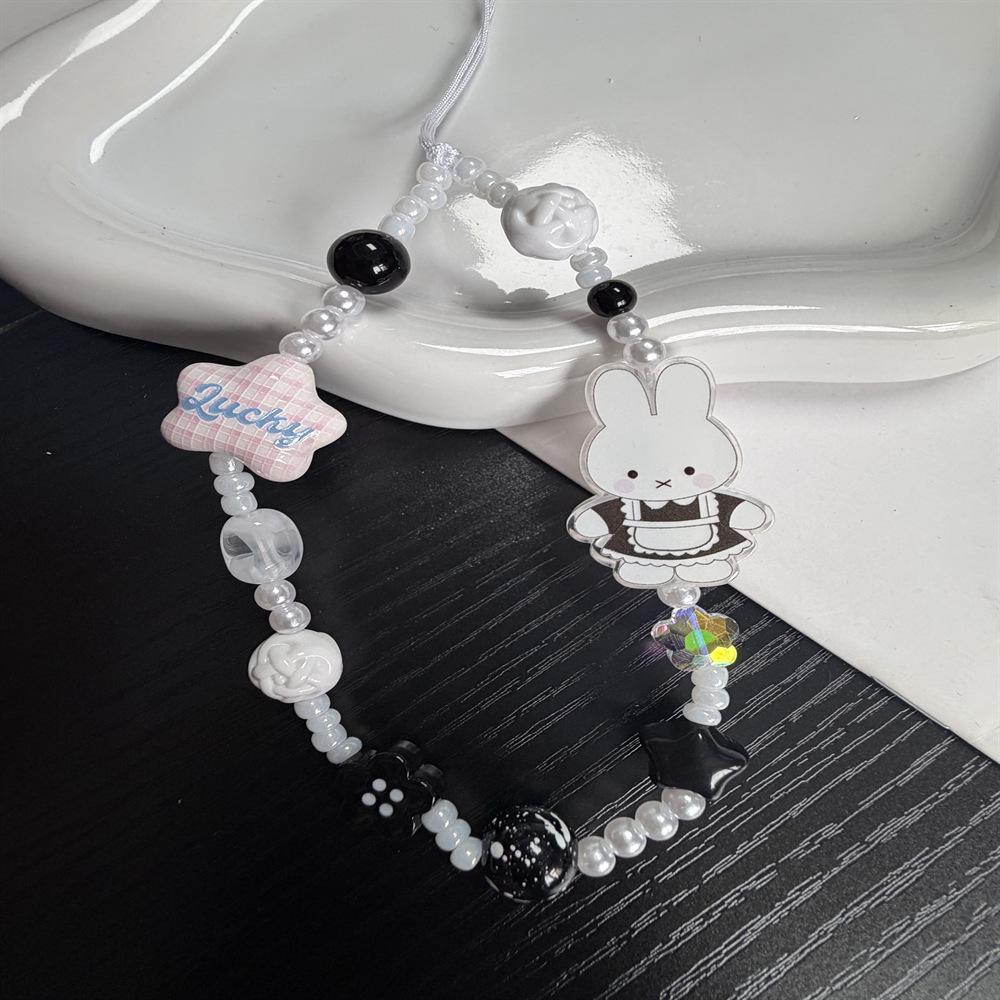 Miffy Rabbit Star Beaded Phone and Camera Lanyard