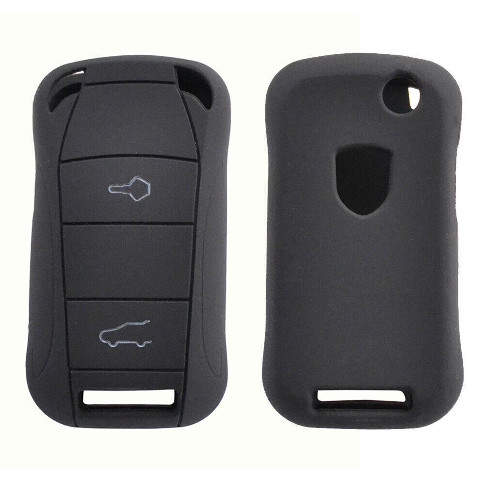 For Porsche Cayenne 2002 - 2008 2 Button Silicone Remote Key Case Fob Cover