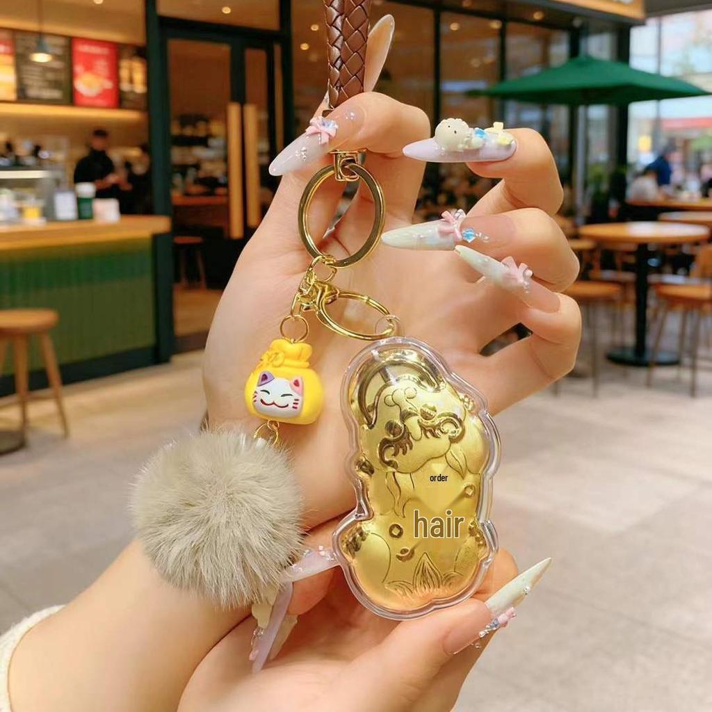 2026 Year of the Horse New Style Gold Pixiu Money Pendant Keychain Charm